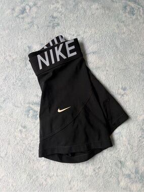 Nike Black Athletic Shorts with Branded Waistband